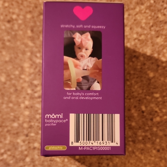 Babypace Pacifier - Purple and Pistachio - Picture 3 of 6